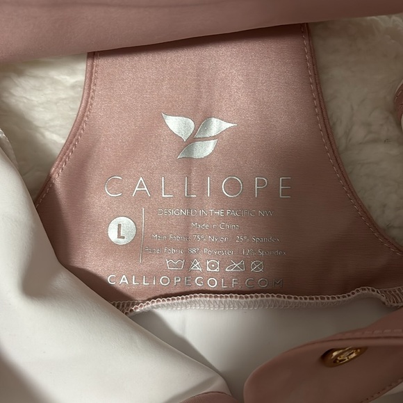 Calliope White and Pink Athletic Dress with Shorts - Picture 4 of 4